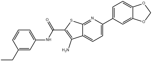625369-66-6 3-amino-6-(1,3-benzodioxol-5-yl)-N-(3-ethylphenyl)thieno[2,3-b]pyridine-2-carboxamide