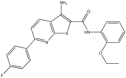 3-amino-N-(2-ethoxyphenyl)-6-(4-fluorophenyl)thieno[2,3-b]pyridine-2-carboxamide,625370-04-9,结构式