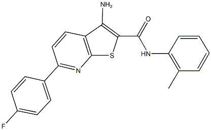 625370-12-9 3-amino-6-(4-fluorophenyl)-N-(2-methylphenyl)thieno[2,3-b]pyridine-2-carboxamide