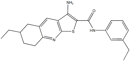 3-amino-6-ethyl-N-(3-ethylphenyl)-5,6,7,8-tetrahydrothieno[2,3-b]quinoline-2-carboxamide|