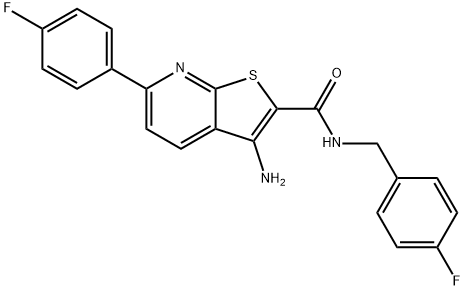 625370-31-2 3-amino-N-(4-fluorobenzyl)-6-(4-fluorophenyl)thieno[2,3-b]pyridine-2-carboxamide