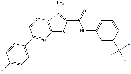 625370-43-6 3-amino-6-(4-fluorophenyl)-N-[3-(trifluoromethyl)phenyl]thieno[2,3-b]pyridine-2-carboxamide