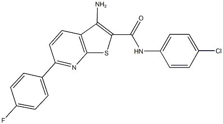 625370-46-9 3-amino-N-(4-chlorophenyl)-6-(4-fluorophenyl)thieno[2,3-b]pyridine-2-carboxamide