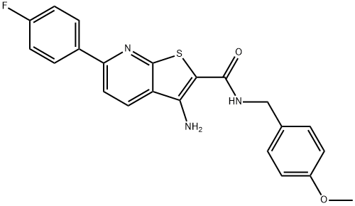 625370-56-1 3-amino-6-(4-fluorophenyl)-N-(4-methoxybenzyl)thieno[2,3-b]pyridine-2-carboxamide