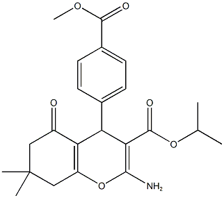 isopropyl 2-amino-4-[4-(methoxycarbonyl)phenyl]-7,7-dimethyl-5-oxo-5,6,7,8-tetrahydro-4H-chromene-3-carboxylate|