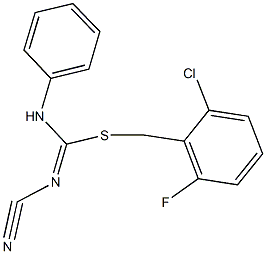 625374-83-6 2-chloro-6-fluorobenzyl N'-cyano-N-phenylimidothiocarbamate