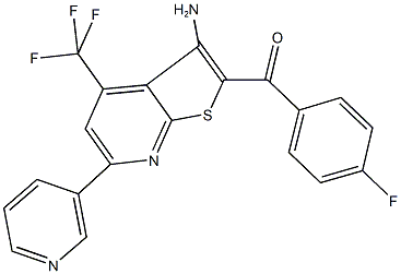 [3-amino-6-(3-pyridinyl)-4-(trifluoromethyl)thieno[2,3-b]pyridin-2-yl](4-fluorophenyl)methanone|