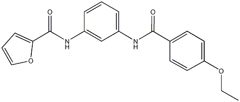 N-{3-[(4-ethoxybenzoyl)amino]phenyl}-2-furamide Struktur