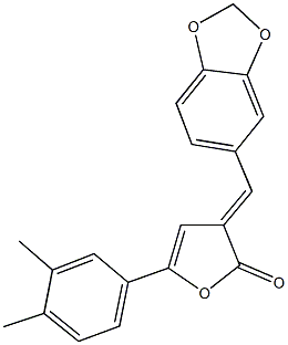 62566-22-7 3-(1,3-benzodioxol-5-ylmethylene)-5-(3,4-dimethylphenyl)-2(3H)-furanone