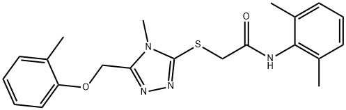 626204-74-8 N-(2,6-dimethylphenyl)-2-({4-methyl-5-[(2-methylphenoxy)methyl]-4H-1,2,4-triazol-3-yl}sulfanyl)acetamide