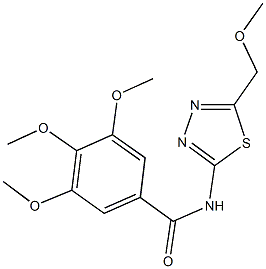 3,4,5-trimethoxy-N-[5-(methoxymethyl)-1,3,4-thiadiazol-2-yl]benzamide|