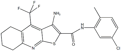 3-amino-N-(5-chloro-2-methylphenyl)-4-(trifluoromethyl)-5,6,7,8-tetrahydrothieno[2,3-b]quinoline-2-carboxamide|