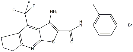 626228-80-6 3-amino-N-(4-bromo-2-methylphenyl)-4-(trifluoromethyl)-6,7-dihydro-5H-cyclopenta[b]thieno[3,2-e]pyridine-2-carboxamide