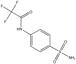 2,2,2-三氟-N-(4-氨磺酰基苯基)乙酰胺 结构式