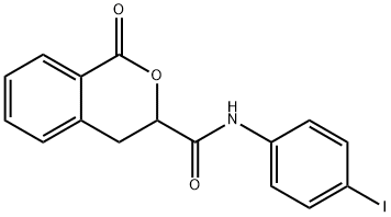 N-(4-iodophenyl)-1-oxo-3,4-dihydro-1H-isochromene-3-carboxamide Structure