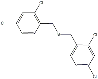 ビス(2,4-ジクロロベンジル)スルフィド 化学構造式