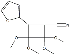 62966-36-3 4-(2-furyl)-2,2,3,3-tetramethoxycyclobutanecarbonitrile