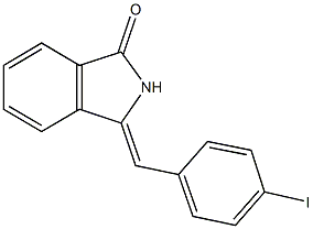 3-(4-iodobenzylidene)-1-isoindolinone,62983-39-5,结构式