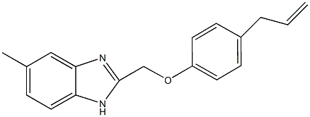 2-[(4-allylphenoxy)methyl]-5-methyl-1H-benzimidazole,630091-37-1,结构式