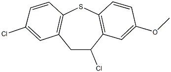 2,10-dichloro-8-methoxy-10,11-dihydrodibenzo[b,f]thiepine Struktur