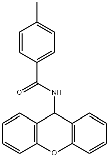 4-methyl-N-(9H-xanthen-9-yl)benzamide, 6319-64-8, 结构式