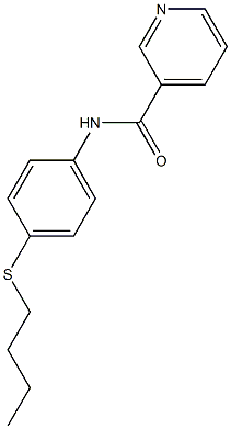 N-[4-(butylsulfanyl)phenyl]nicotinamide 结构式