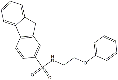 632299-34-4 N-(2-phenoxyethyl)-9H-fluorene-2-sulfonamide