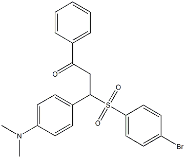 632299-45-7 3-[(4-bromophenyl)sulfonyl]-3-[4-(dimethylamino)phenyl]-1-phenylpropan-1-one