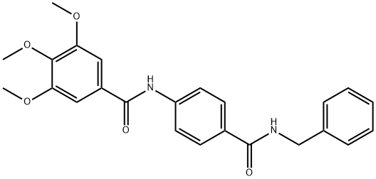 N-{4-[(benzylamino)carbonyl]phenyl}-3,4,5-trimethoxybenzamide Structure