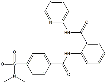 2-({4-[(dimethylamino)sulfonyl]benzoyl}amino)-N-(2-pyridinyl)benzamide Structure