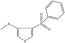 3-(methylsulfanyl)-4-(phenylsulfonyl)thiophene,63285-83-6,结构式