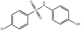4-chloro-N-(4-hydroxyphenyl)benzenesulfonamide 化学構造式