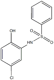 N-(5-chloro-2-hydroxyphenyl)benzenesulfonamide Structure