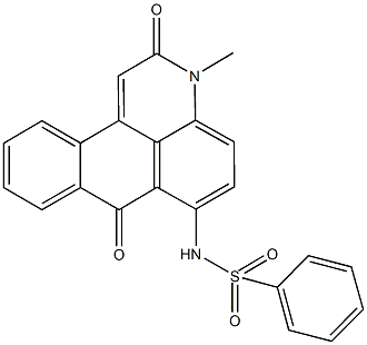 633279-99-9 N-(3-methyl-2,7-dioxo-2,7-dihydro-3H-naphtho[1,2,3-de]quinolin-6-yl)benzenesulfonamide