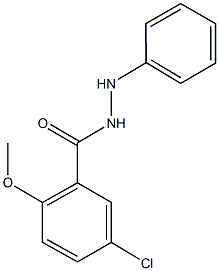 5-chloro-2-methoxy-N'-phenylbenzohydrazide,633299-19-1,结构式