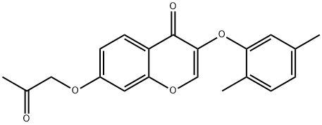 3-(2,5-dimethylphenoxy)-7-(2-oxopropoxy)-4H-chromen-4-one|