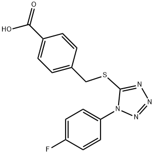 634166-45-3 4-({[1-(4-fluorophenyl)-1H-tetraazol-5-yl]sulfanyl}methyl)benzoic acid