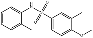 4-methoxy-3-methyl-N-(2-methylphenyl)benzenesulfonamide Structure