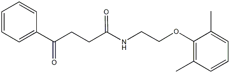 N-[2-(2,6-dimethylphenoxy)ethyl]-4-oxo-4-phenylbutanamide,634168-52-8,结构式