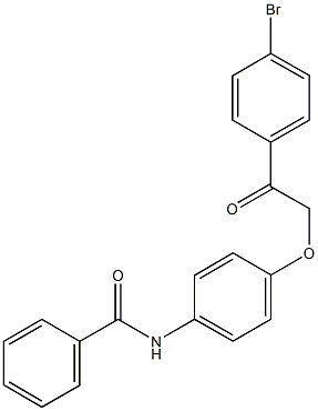 N-{4-[2-(4-bromophenyl)-2-oxoethoxy]phenyl}benzamide Structure