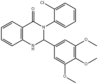 3-(2-chlorophenyl)-2-(3,4,5-trimethoxyphenyl)-2,3-dihydro-4(1H)-quinazolinone|