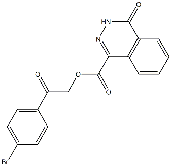634173-98-1 2-(4-bromophenyl)-2-oxoethyl 4-oxo-3,4-dihydro-1-phthalazinecarboxylate