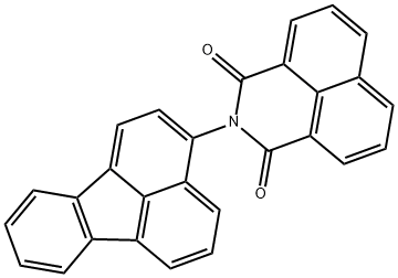 2-fluoranthen-3-yl-1H-benzo[de]isoquinoline-1,3(2H)-dione 化学構造式