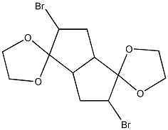 63569-72-2 2',5'-dibromo-1',2',3',3'a,4',5',6'a-octahydrodispiro[(1,3)-dioxolane-2,3'-pentalene-6',2''-(1,3)-dioxolane]