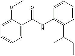 N-(2-sec-butylphenyl)-2-methoxybenzamide 结构式