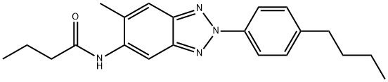 N-[2-(4-butylphenyl)-6-methyl-2H-1,2,3-benzotriazol-5-yl]butanamide|