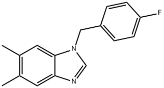 1-(4-fluorobenzyl)-5,6-dimethyl-1H-benzimidazole|1-[(4-氟苯基)甲基]-5,6-二甲基-1H-1,3-苯并二唑