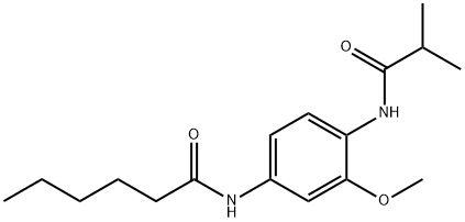 N-[4-(isobutyrylamino)-3-methoxyphenyl]hexanamide,637734-27-1,结构式