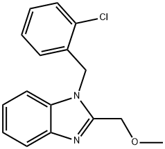 [1-(2-chlorobenzyl)-1H-benzimidazol-2-yl]methyl methyl ether Structure