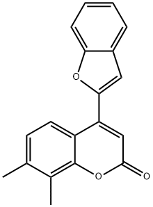 4-(1-benzofuran-2-yl)-7,8-dimethyl-2H-chromen-2-one 结构式